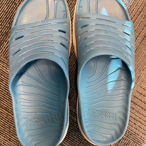 Hoka One One Sky Blue Slide Sandals men’s size 12